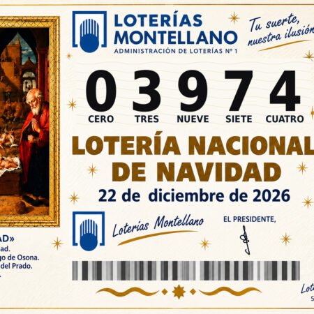 Décimo Lotería de Navidad 2026 – Nº 03974