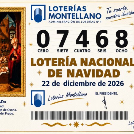 Décimo Lotería de Navidad 2026 – Nº 07468