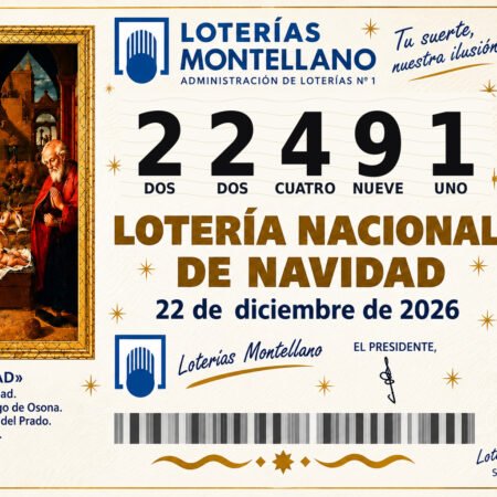 Décimo Lotería de Navidad 2026 – Nº 22491