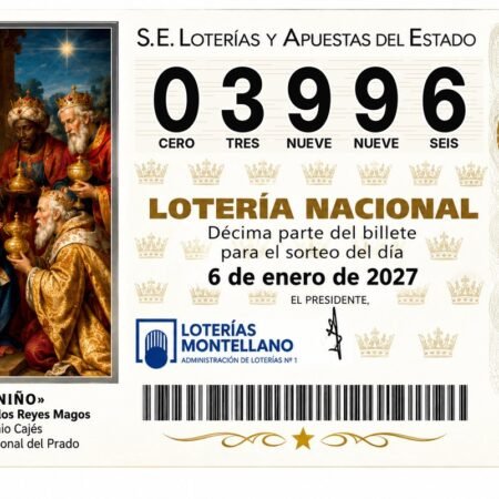 Décimo Lotería del Niño 2027 - Nº 03996